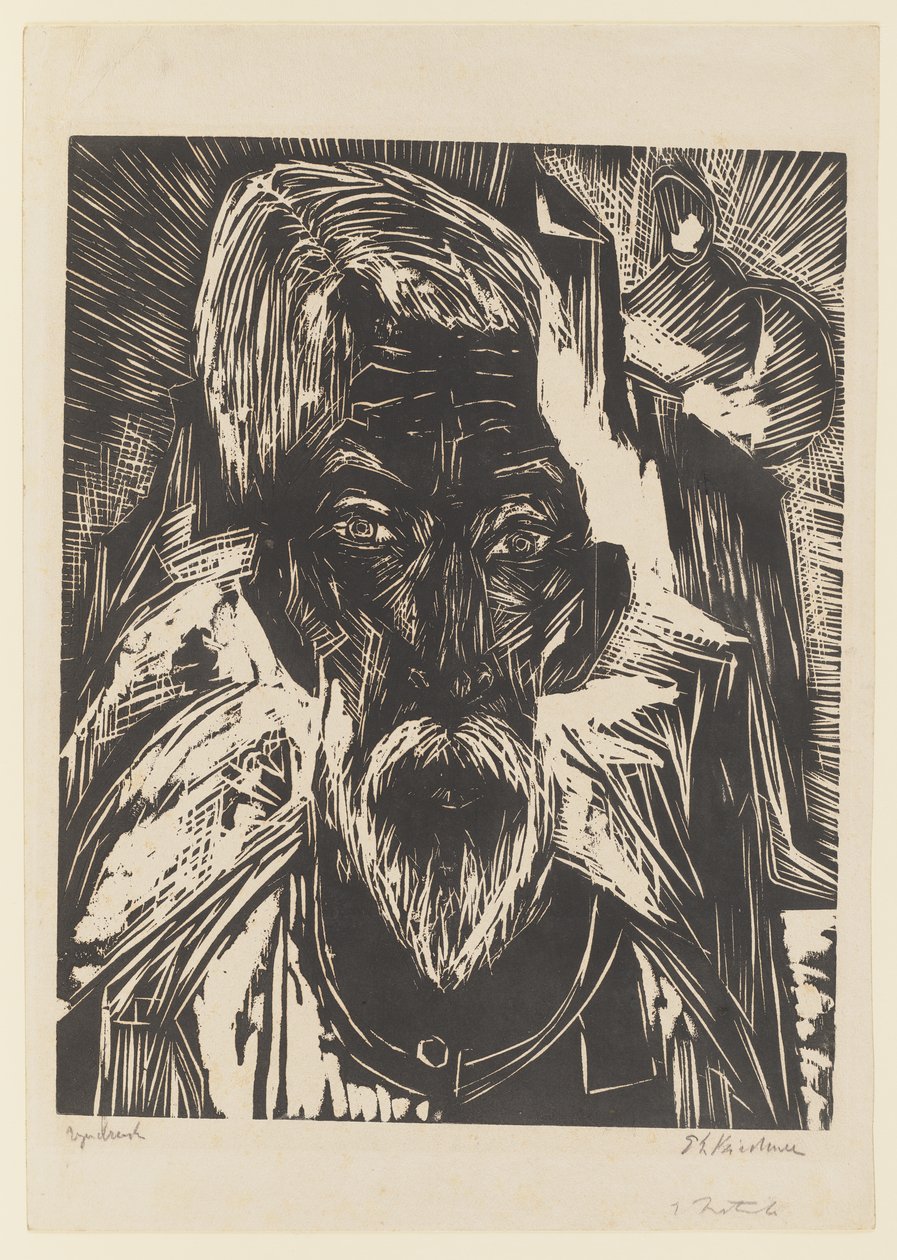 Gammal bonde. – Chef Senn R. av Ernst Ludwig Kirchner
