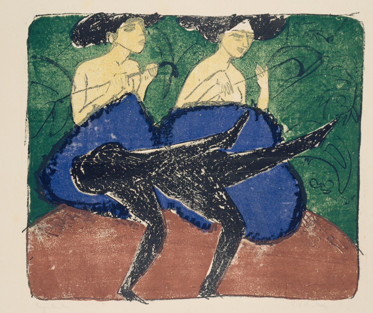 Amerikanska flickor av Ernst Ludwig Kirchner