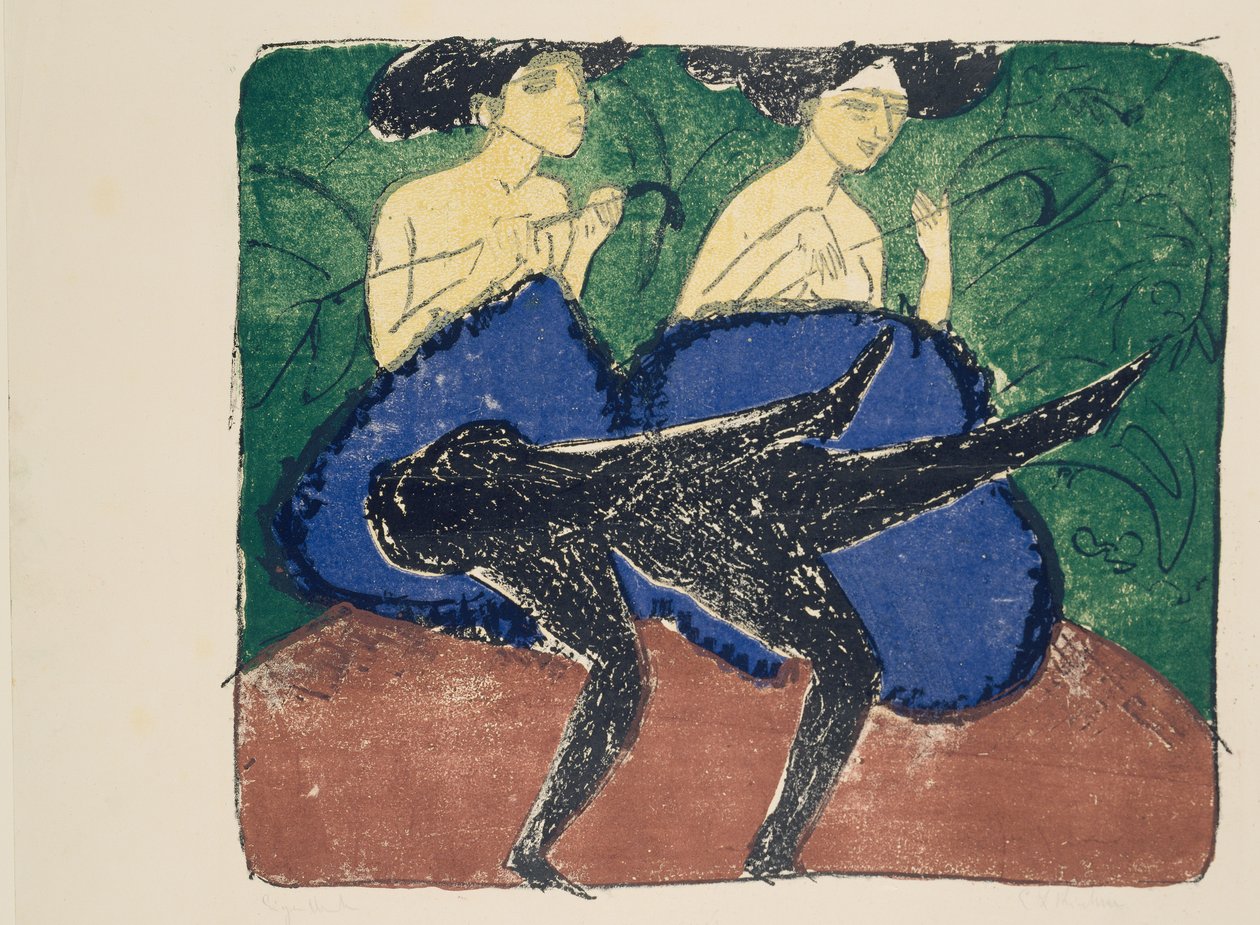 Amerikanska flickor av Ernst Ludwig Kirchner