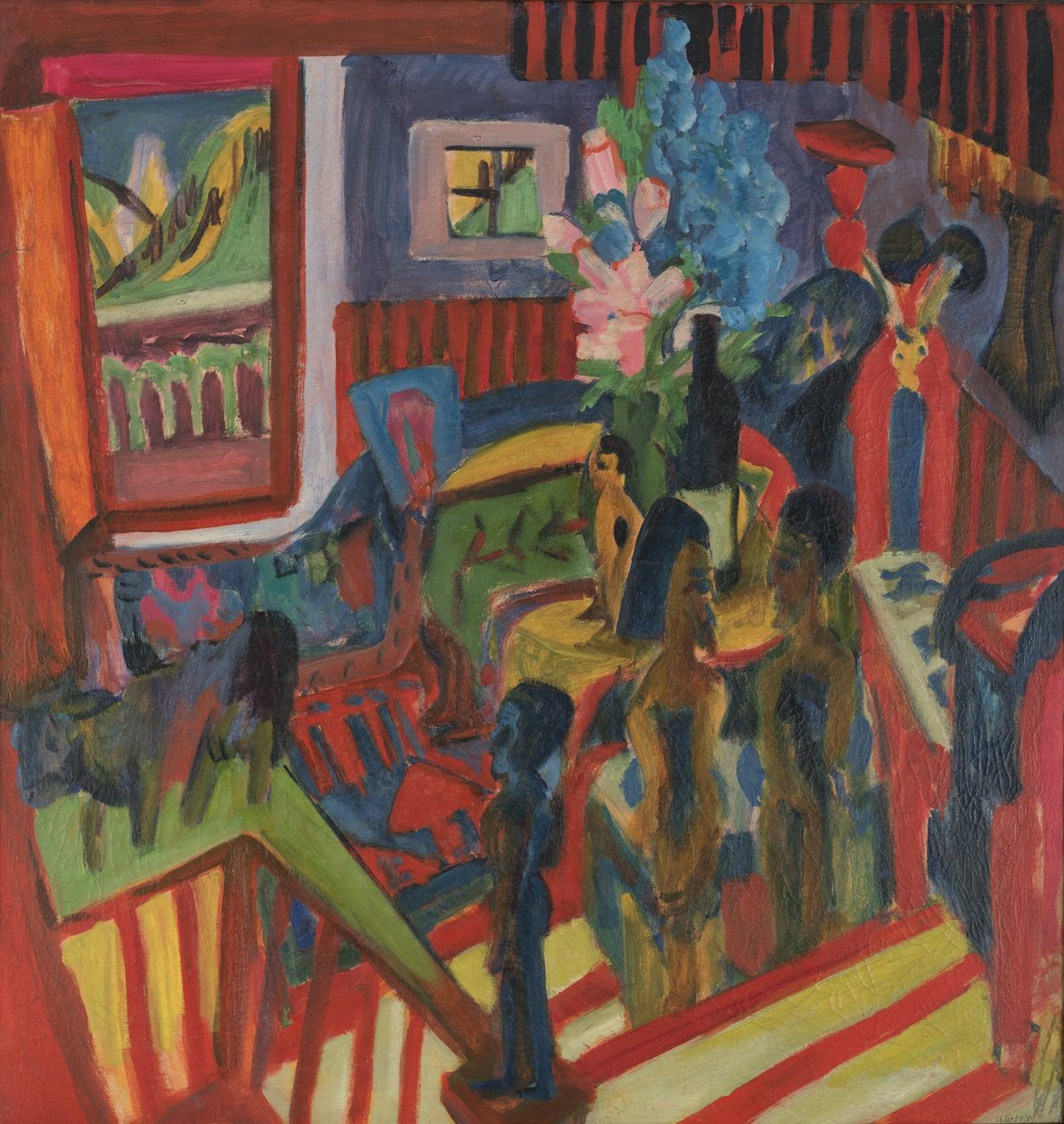 Atelierhörnan av Ernst Ludwig Kirchner