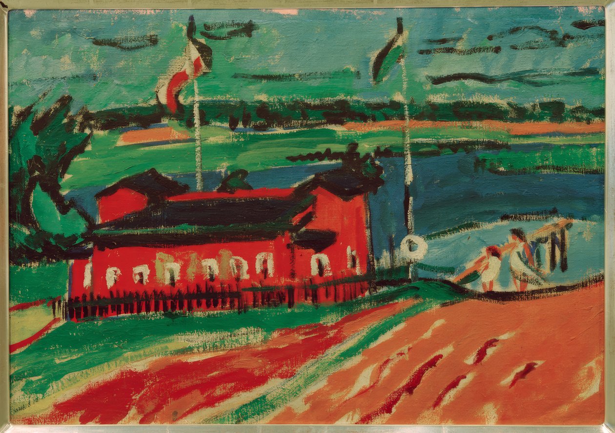 Badanläggning nära Dresden av Ernst Ludwig Kirchner