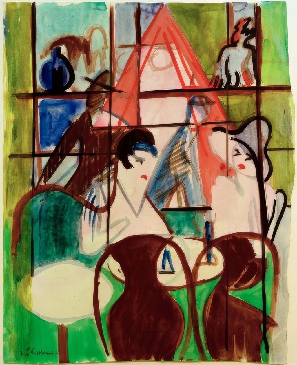 Stationscafé av Ernst Ludwig Kirchner