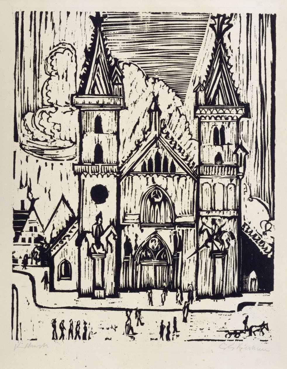 Basels domkyrka av Ernst Ludwig Kirchner