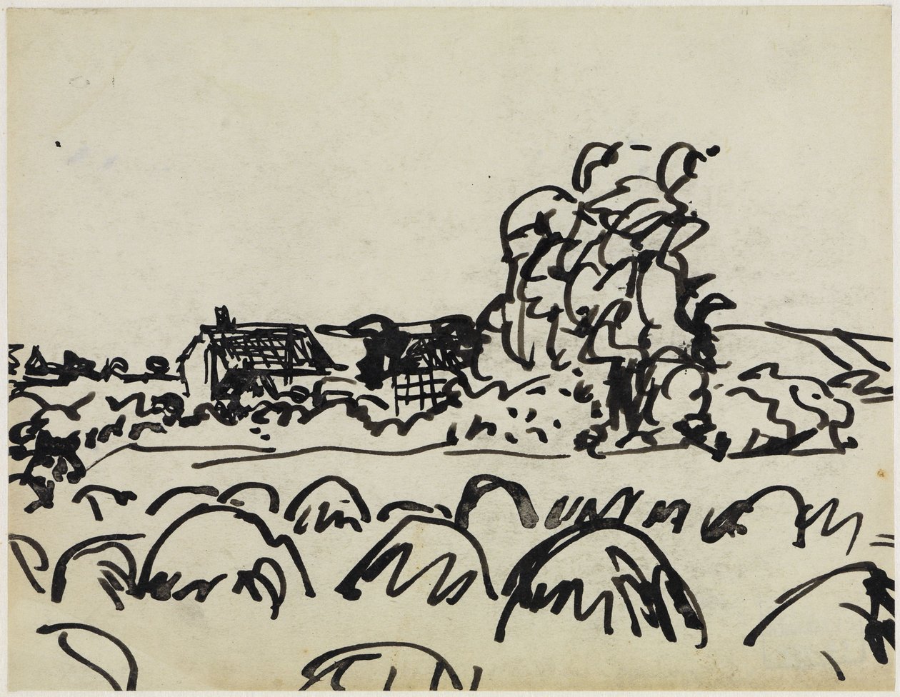 Bondgård på Fehmarn av Ernst Ludwig Kirchner
