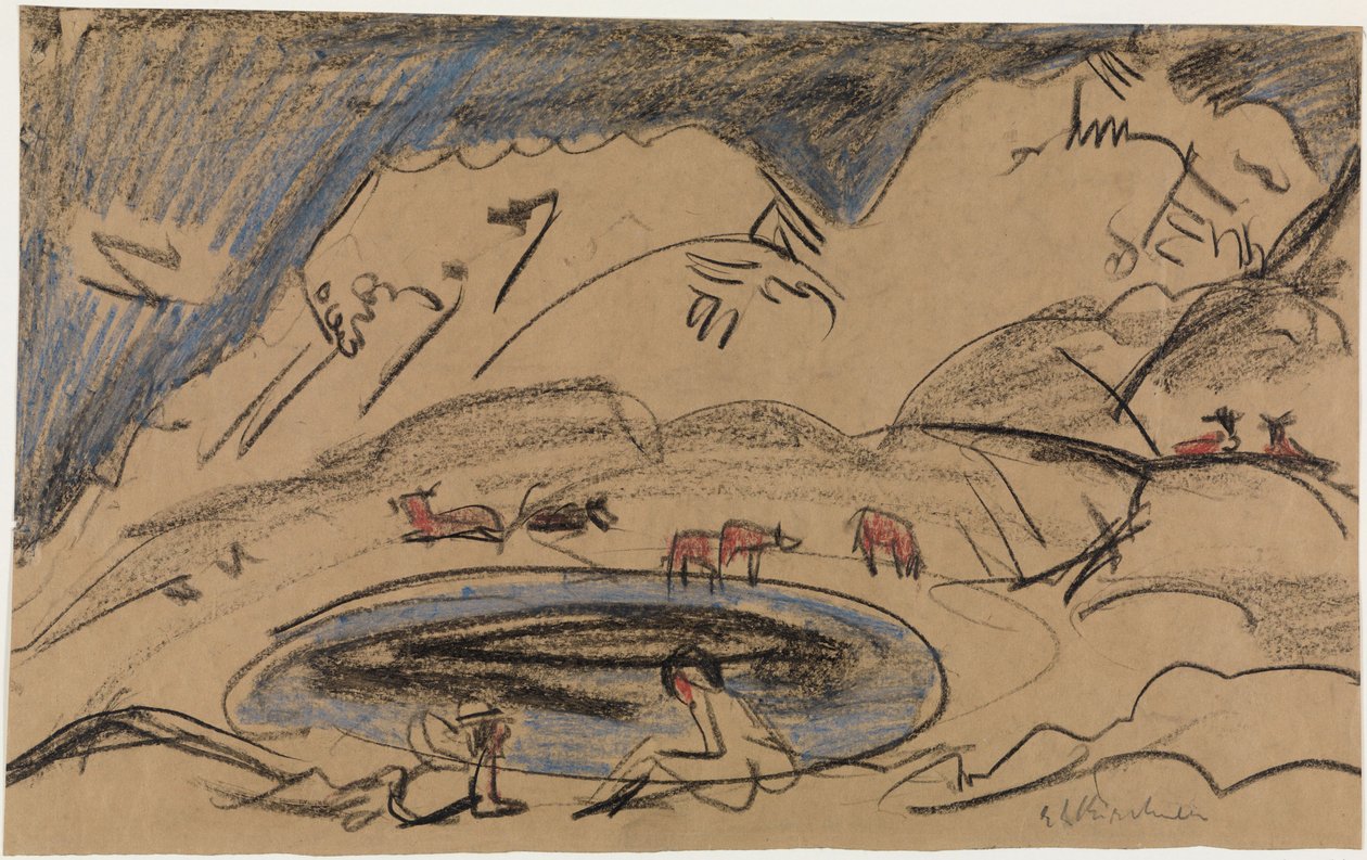 Bergsjö av Ernst Ludwig Kirchner