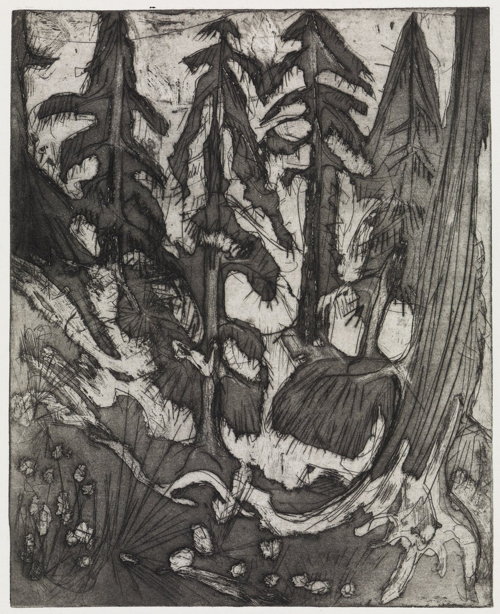 Bergskog av Ernst Ludwig Kirchner