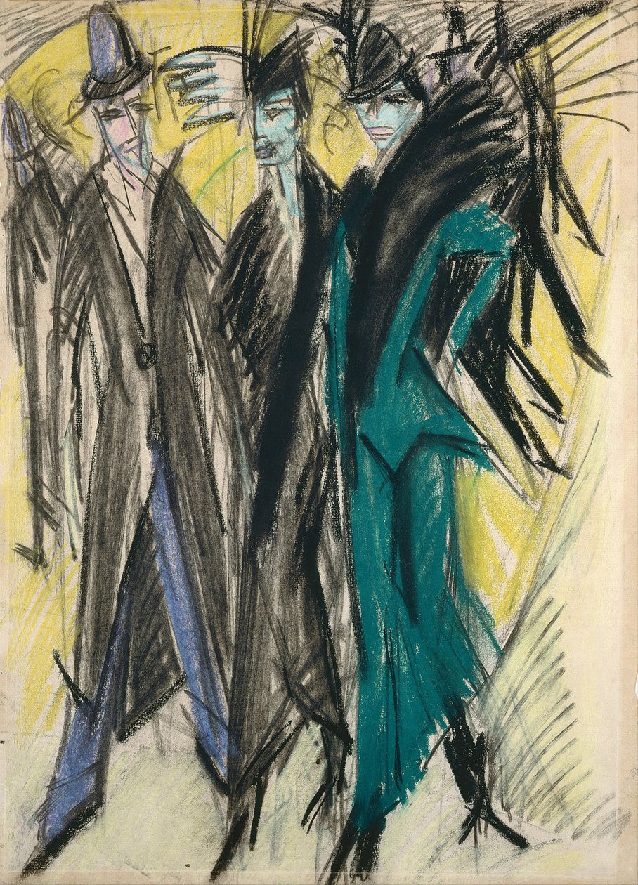 Berlin Street Scen av Ernst Ludwig Kirchner