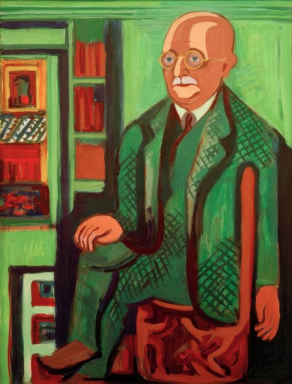 Porträtt av Dr. Hagemann av Ernst Ludwig Kirchner