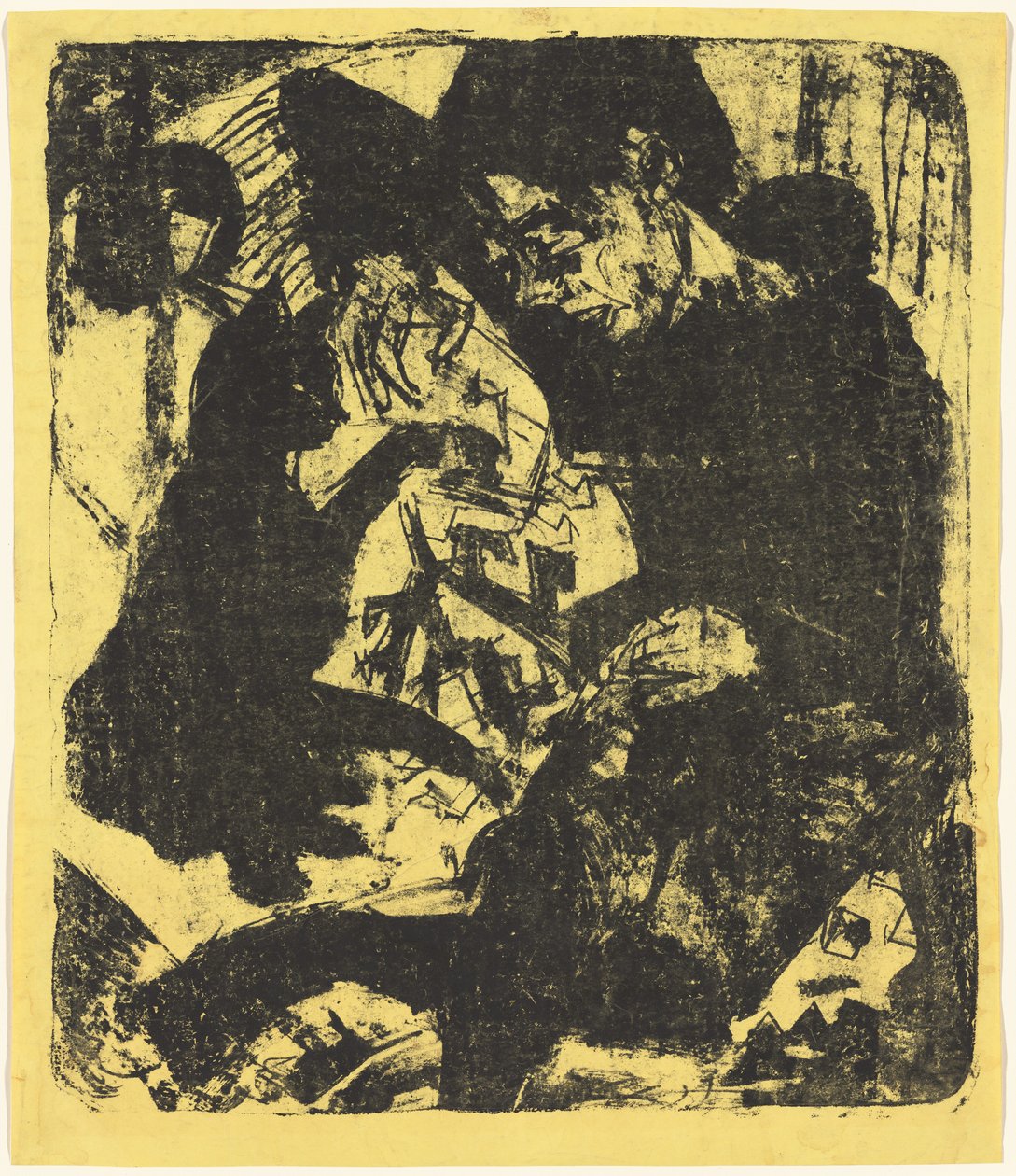 Junge mit Katze av Ernst Ludwig Kirchner