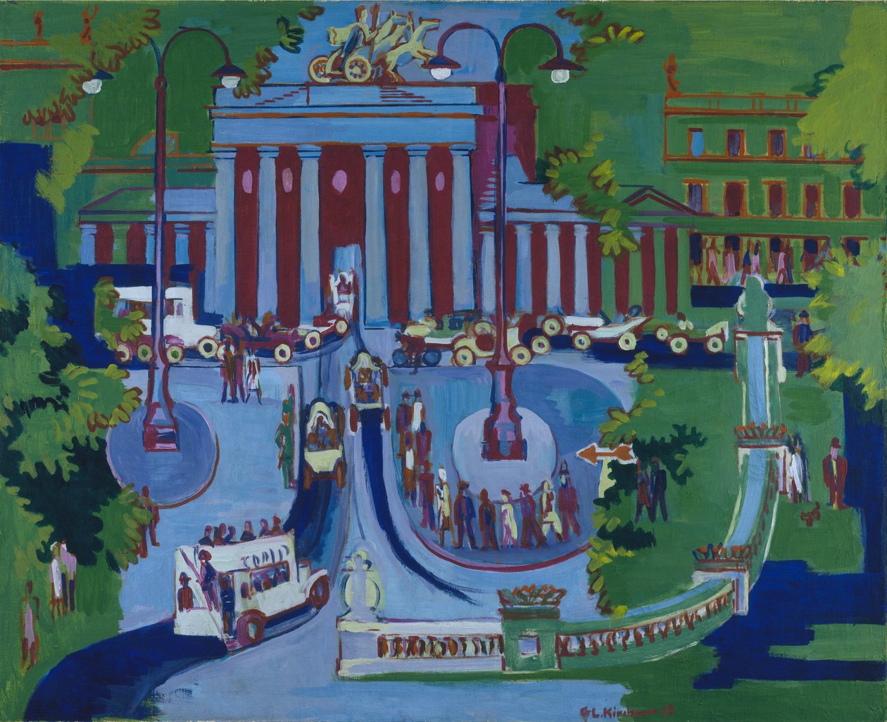 Brandenburger Tor av Ernst Ludwig Kirchner