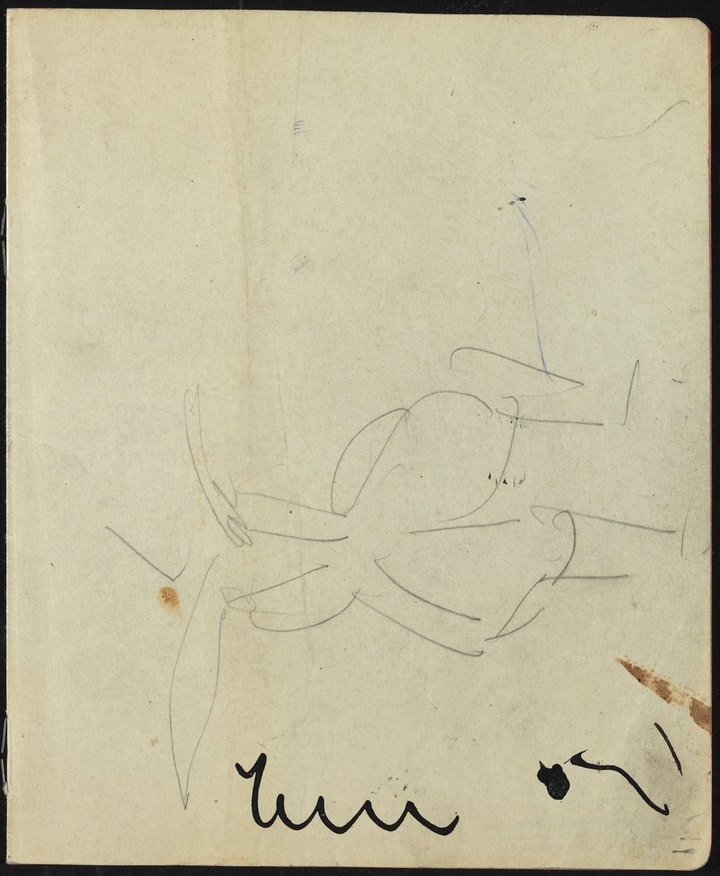 Dansare och artister (sida från en skissbok) av Ernst Ludwig Kirchner