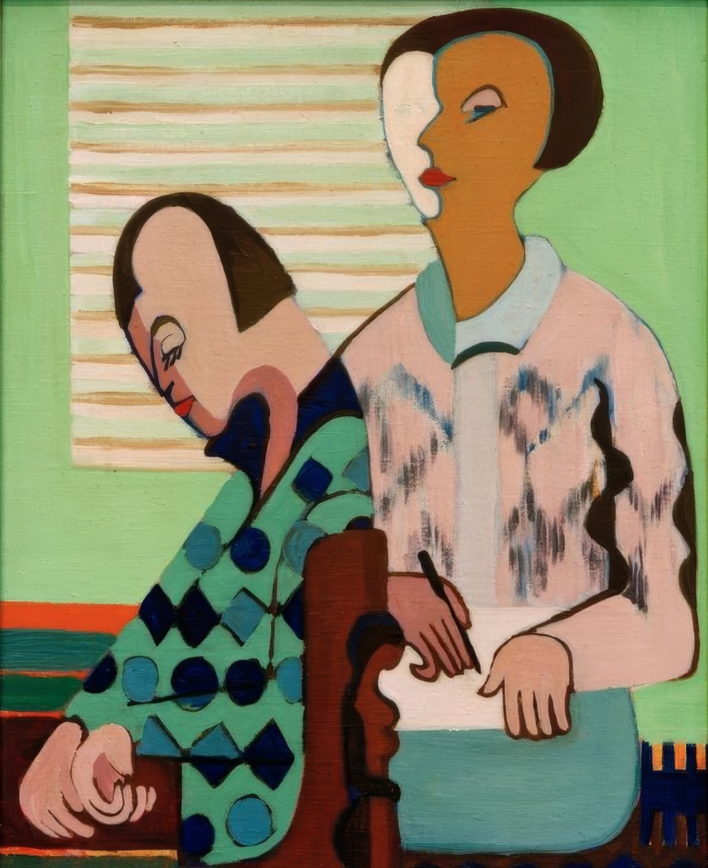 Paret. Självporträtt med Erna av Ernst Ludwig Kirchner
