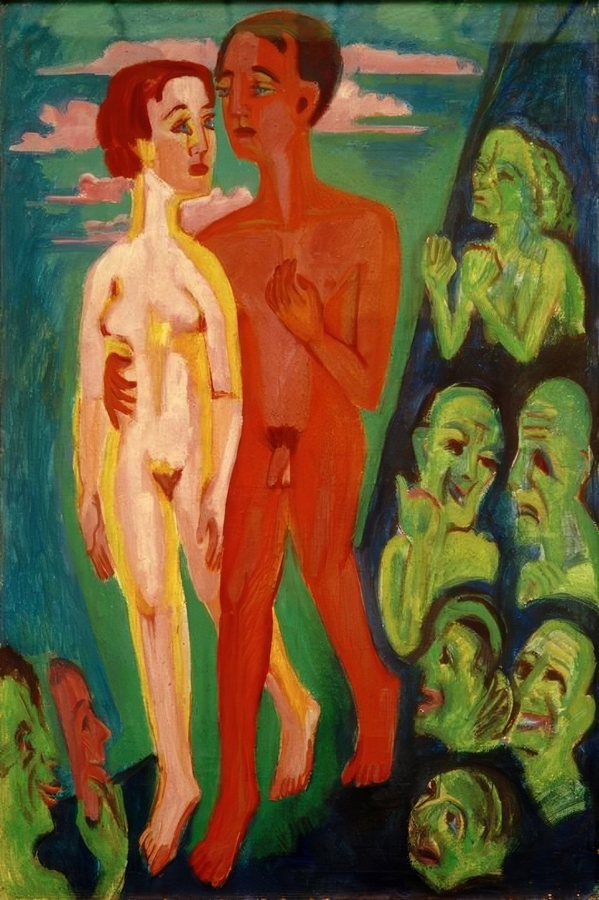 Paret framför folket av Ernst Ludwig Kirchner