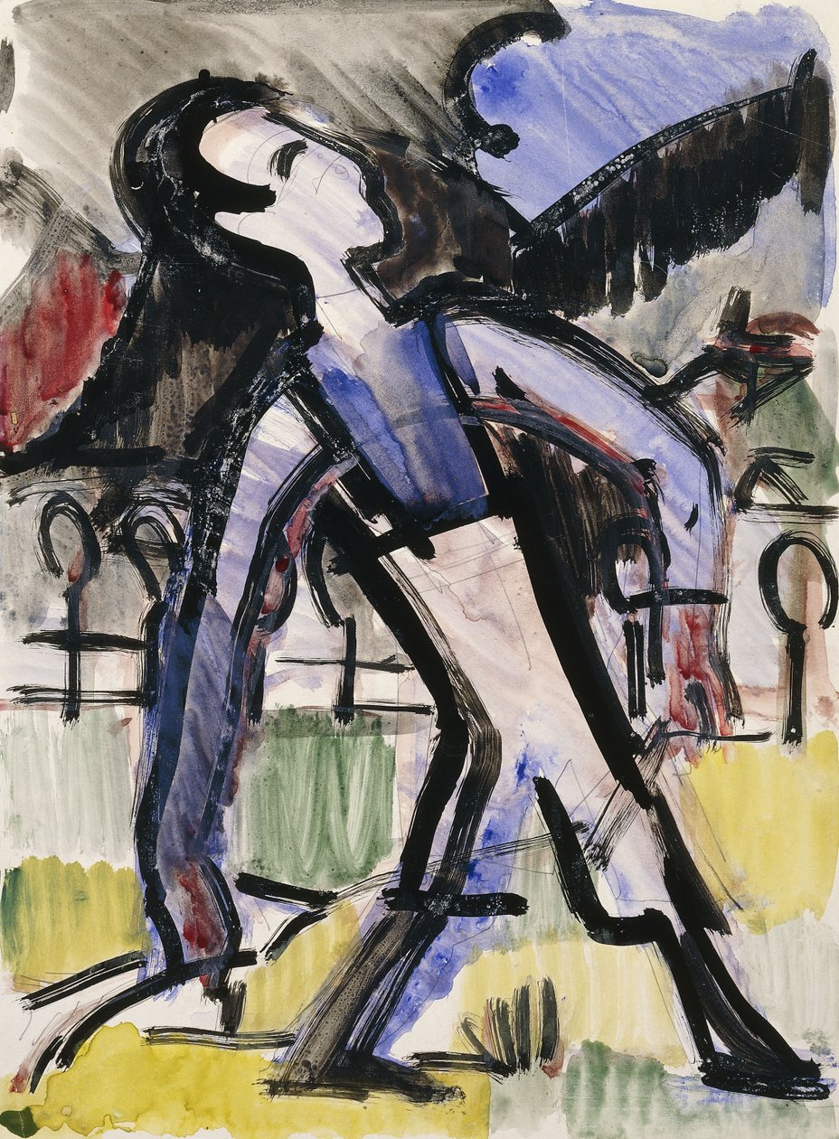 Davos figur, 1924 av Ernst Ludwig Kirchner
