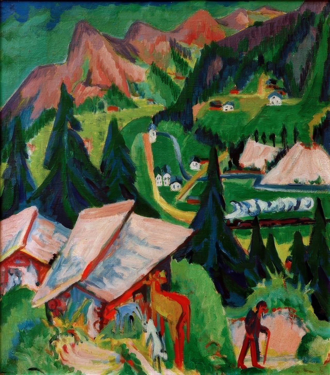 Junkerboden från stafel av Ernst Ludwig Kirchner