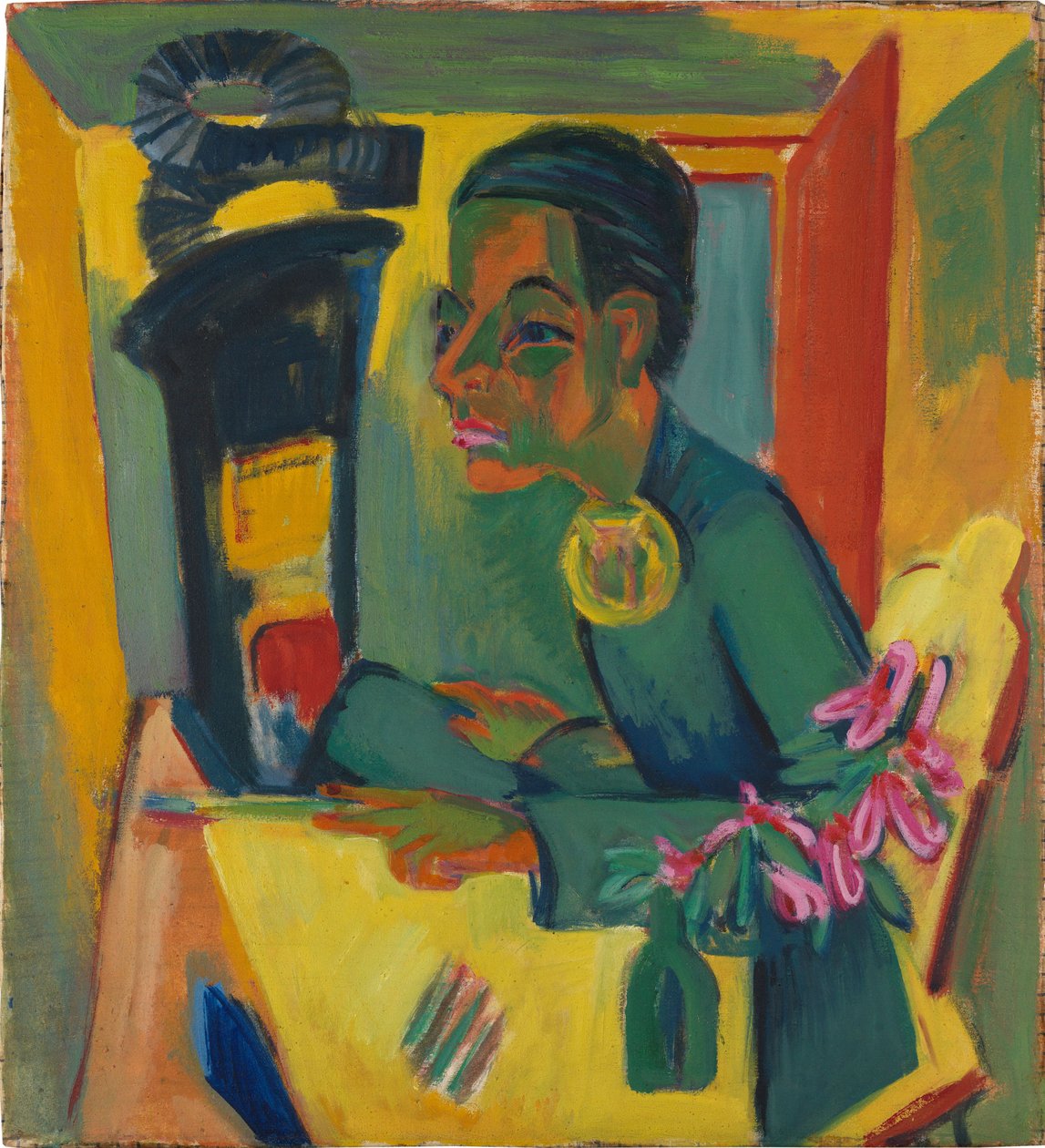"Målaren" (självporträtt) av Ernst Ludwig Kirchner