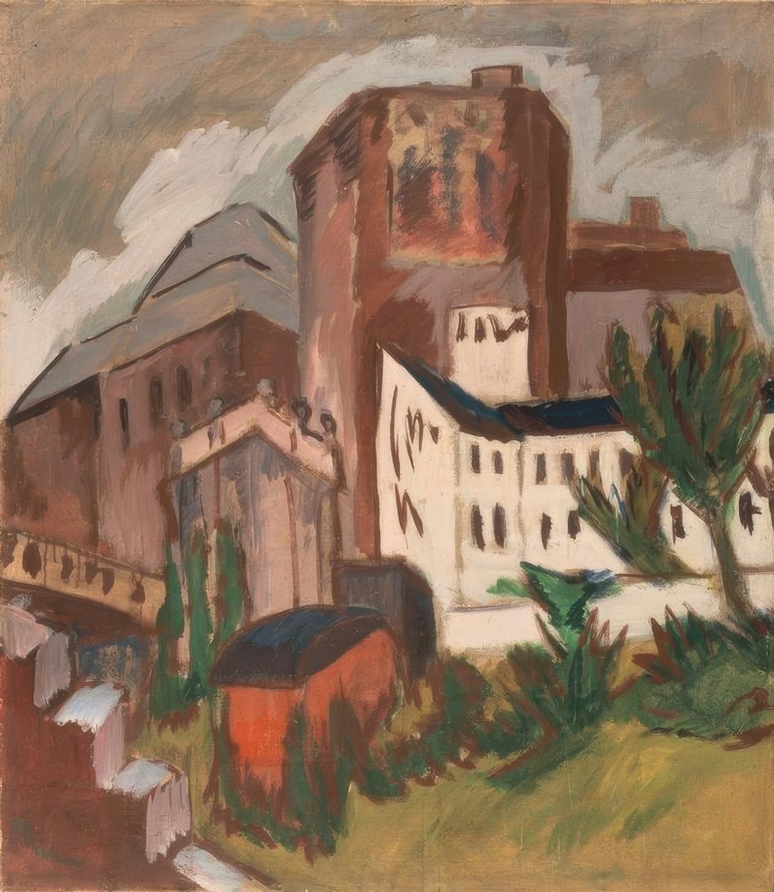 Stadens torn av Ernst Ludwig Kirchner
