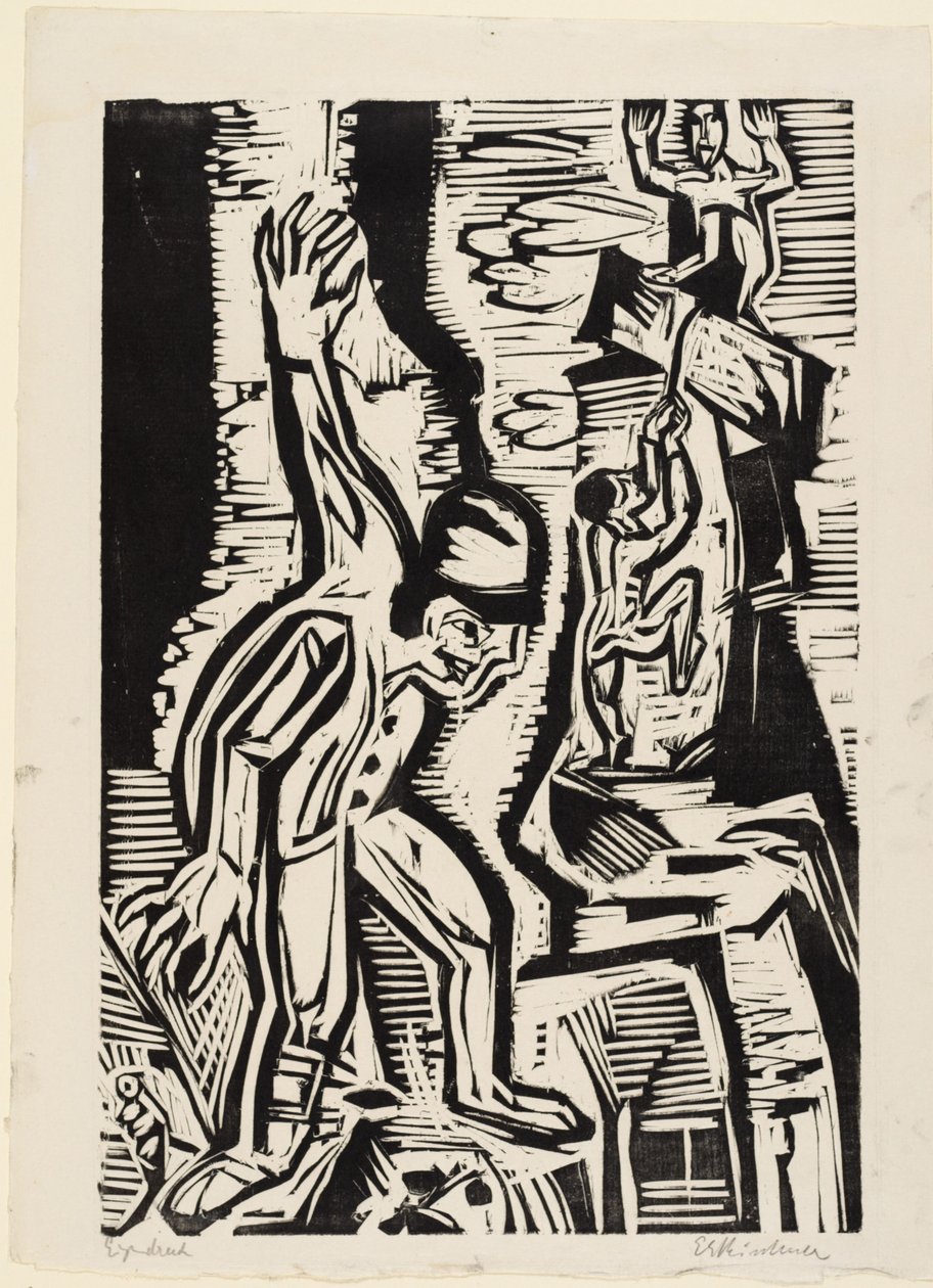 Bergsklättrarna av Ernst Ludwig Kirchner
