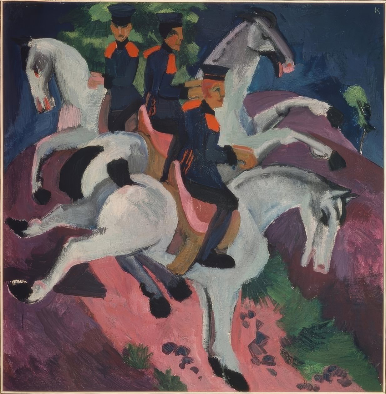 Ridskolan av Ernst Ludwig Kirchner