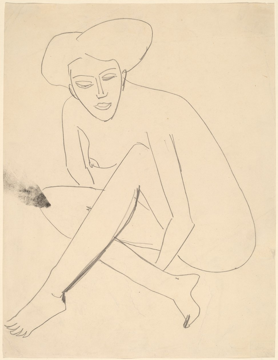 Dodo Sittande av Ernst Ludwig Kirchner