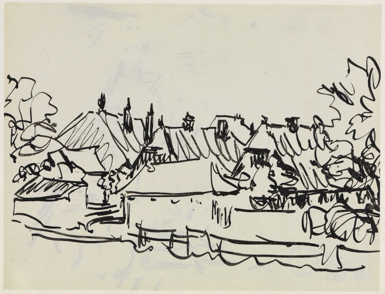 By på Fehmarn av Ernst Ludwig Kirchner