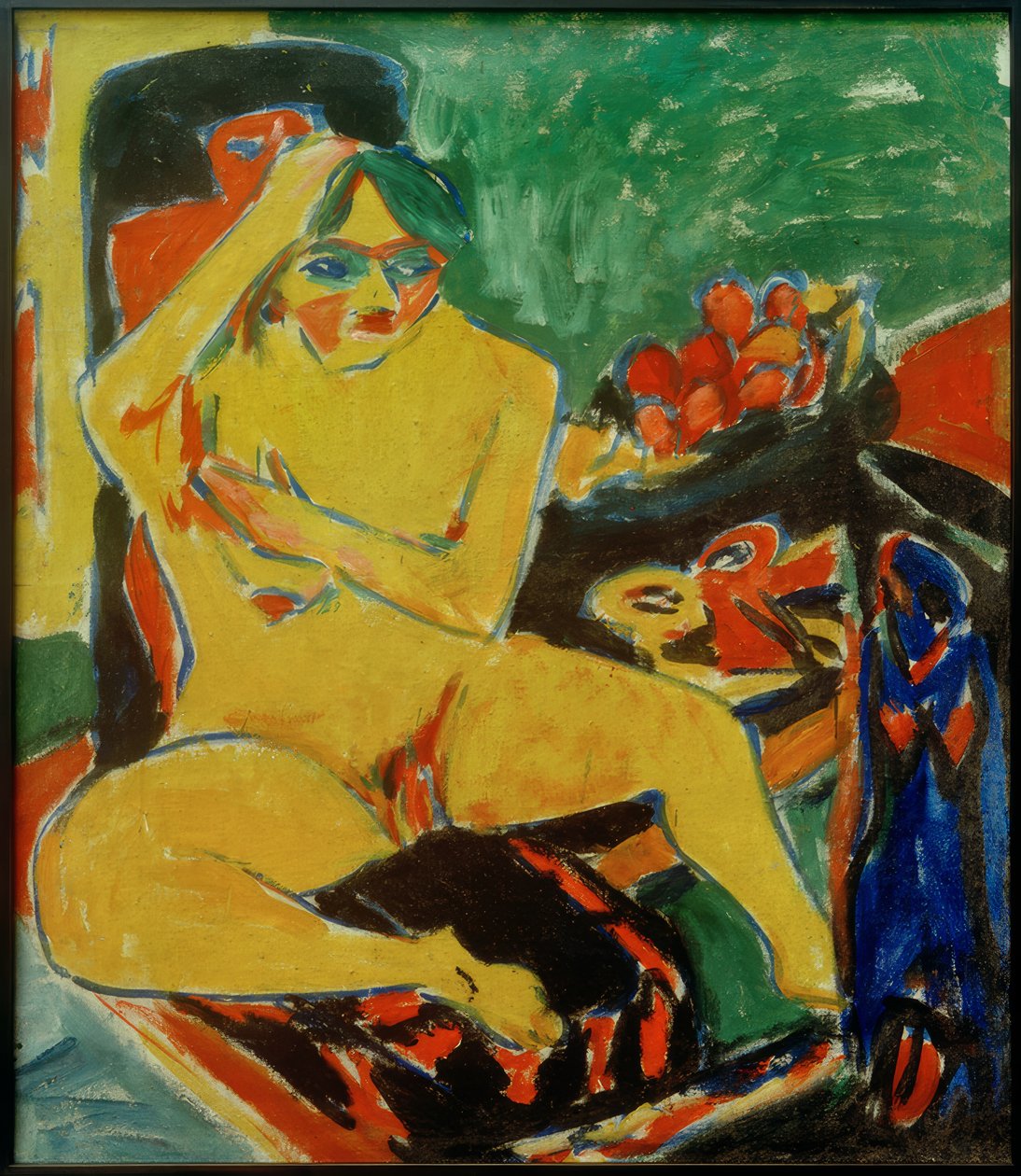 E.L.Kirchner, agera i ateljén av Ernst Ludwig Kirchner