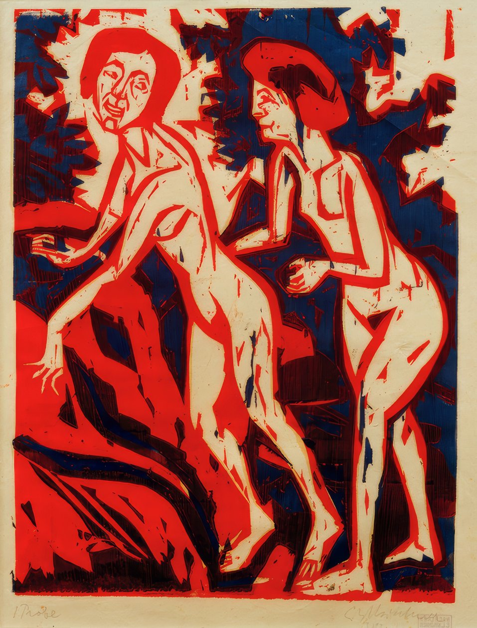 E.L.Kirchner, Badning av Ernst Ludwig Kirchner