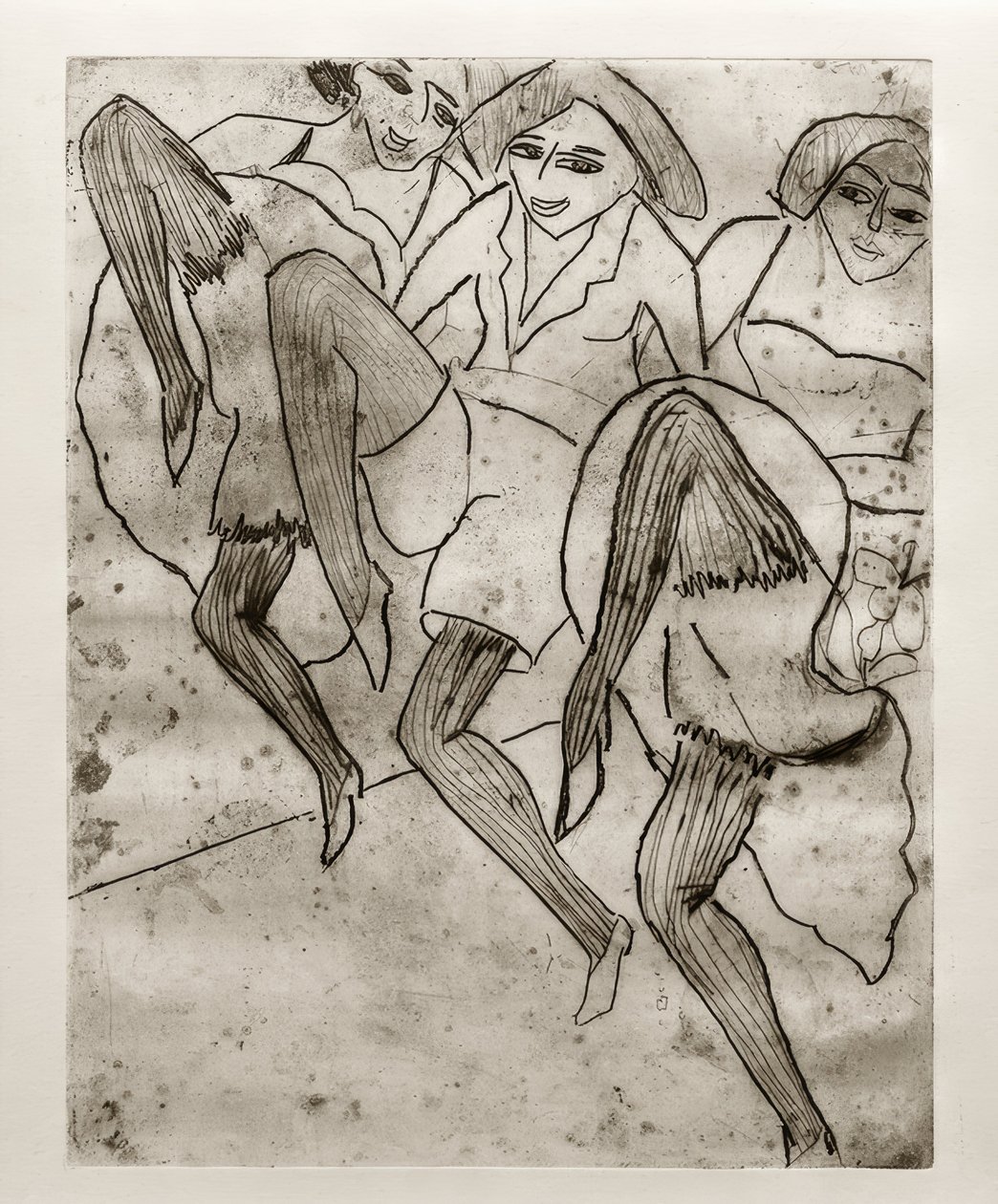 E.L. Kirchner, Hamburgare dansare av Ernst Ludwig Kirchner