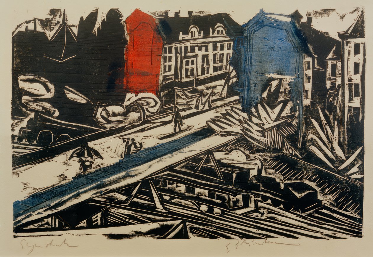 E.L. Kirchner, bro över Wannseebahn av Ernst Ludwig Kirchner