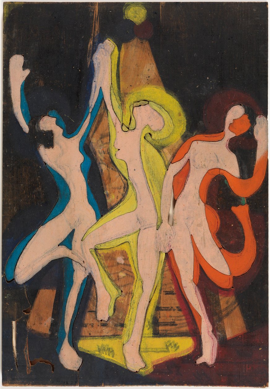 Färgdans, Färgstock II av Ernst Ludwig Kirchner