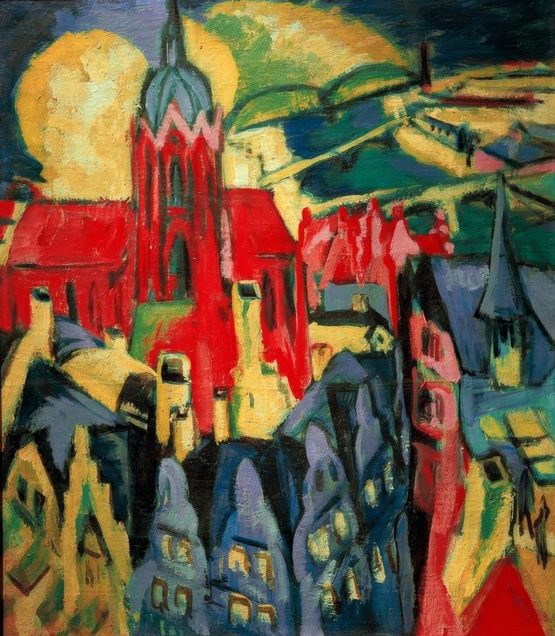 Frankfurts katedral av Ernst Ludwig Kirchner