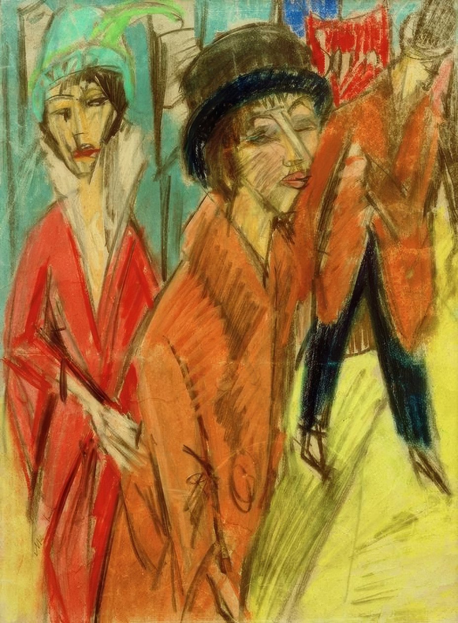 Kvinnor på gatan av Ernst Ludwig Kirchner
