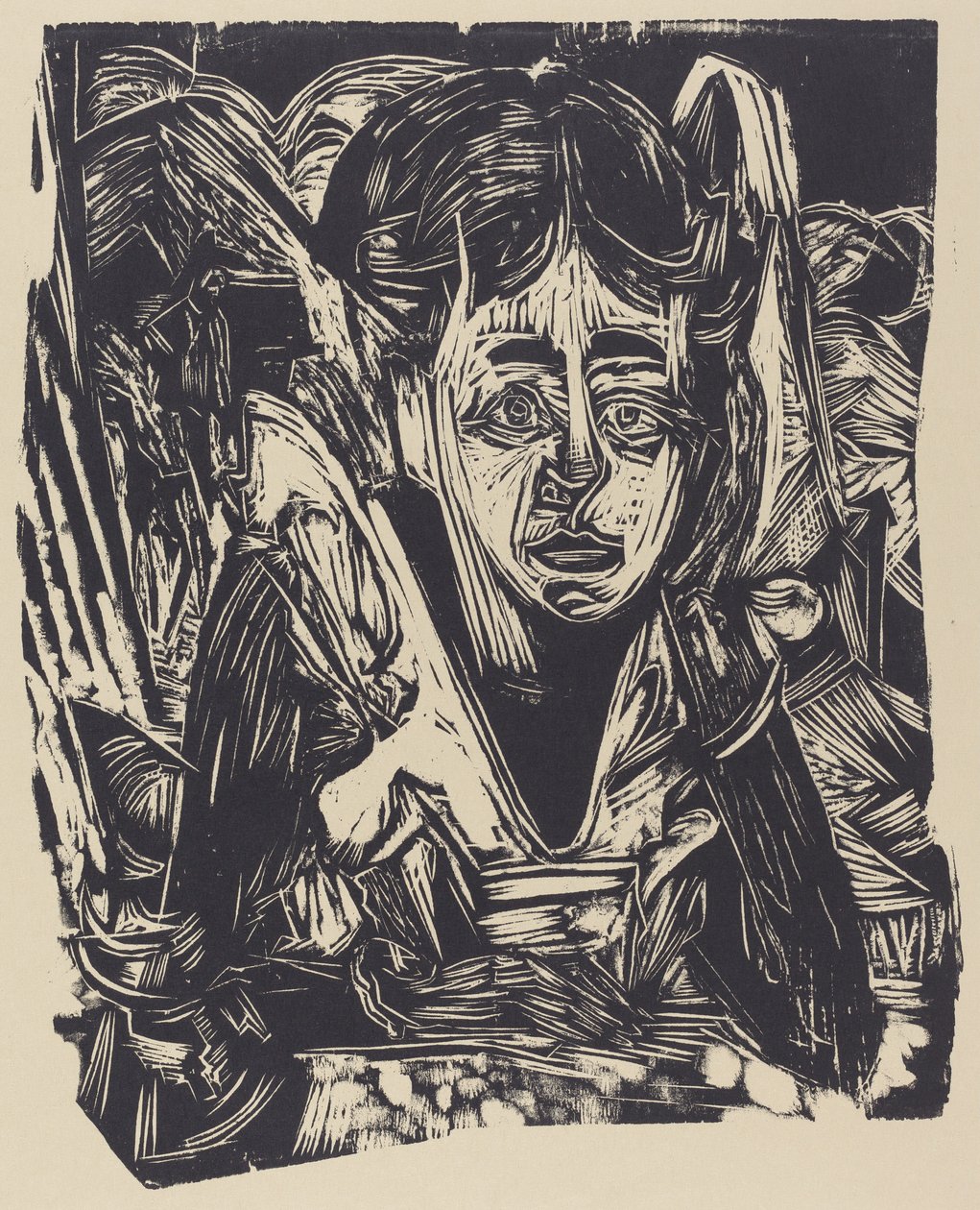 Flickan drömmer av Ernst Ludwig Kirchner
