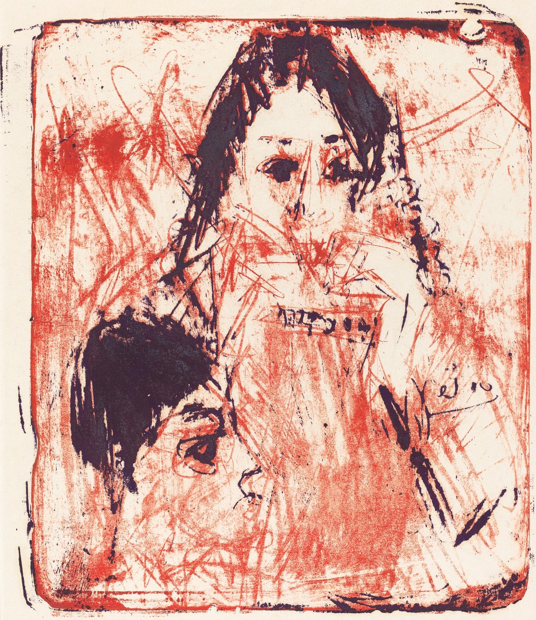 Munspelsspelare av Ernst Ludwig Kirchner