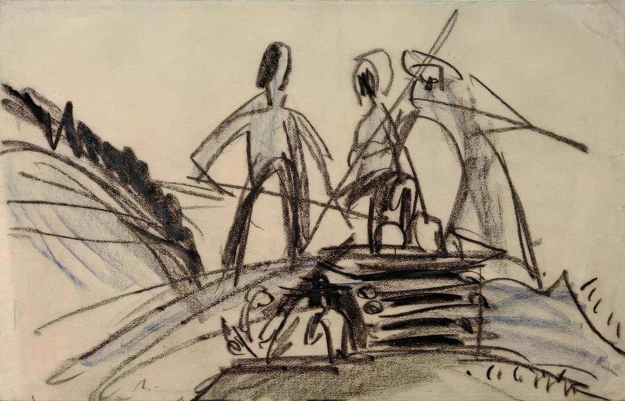 Höjande bönder av Ernst Ludwig Kirchner