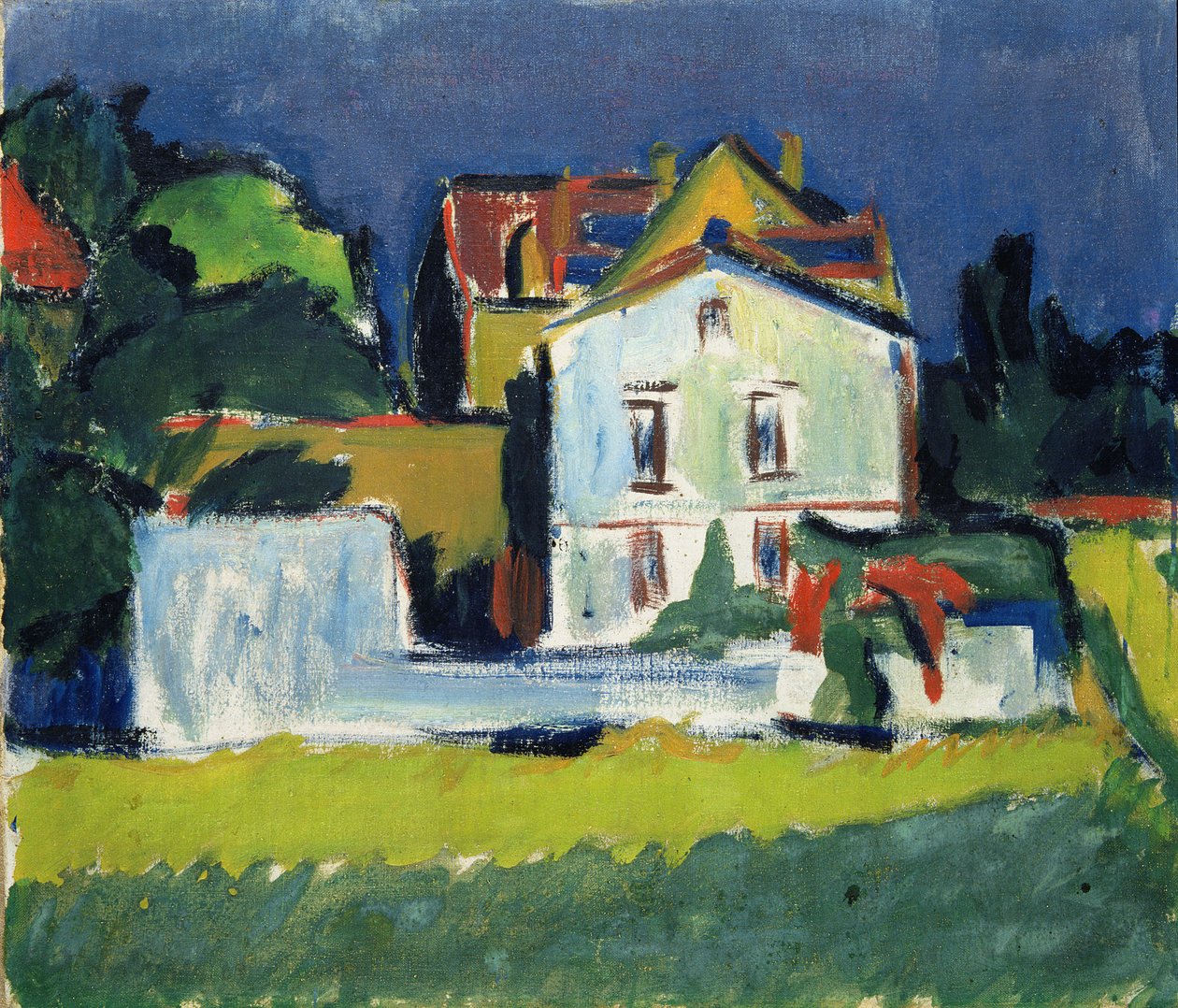 Hus i ett landskap av Ernst Ludwig Kirchner