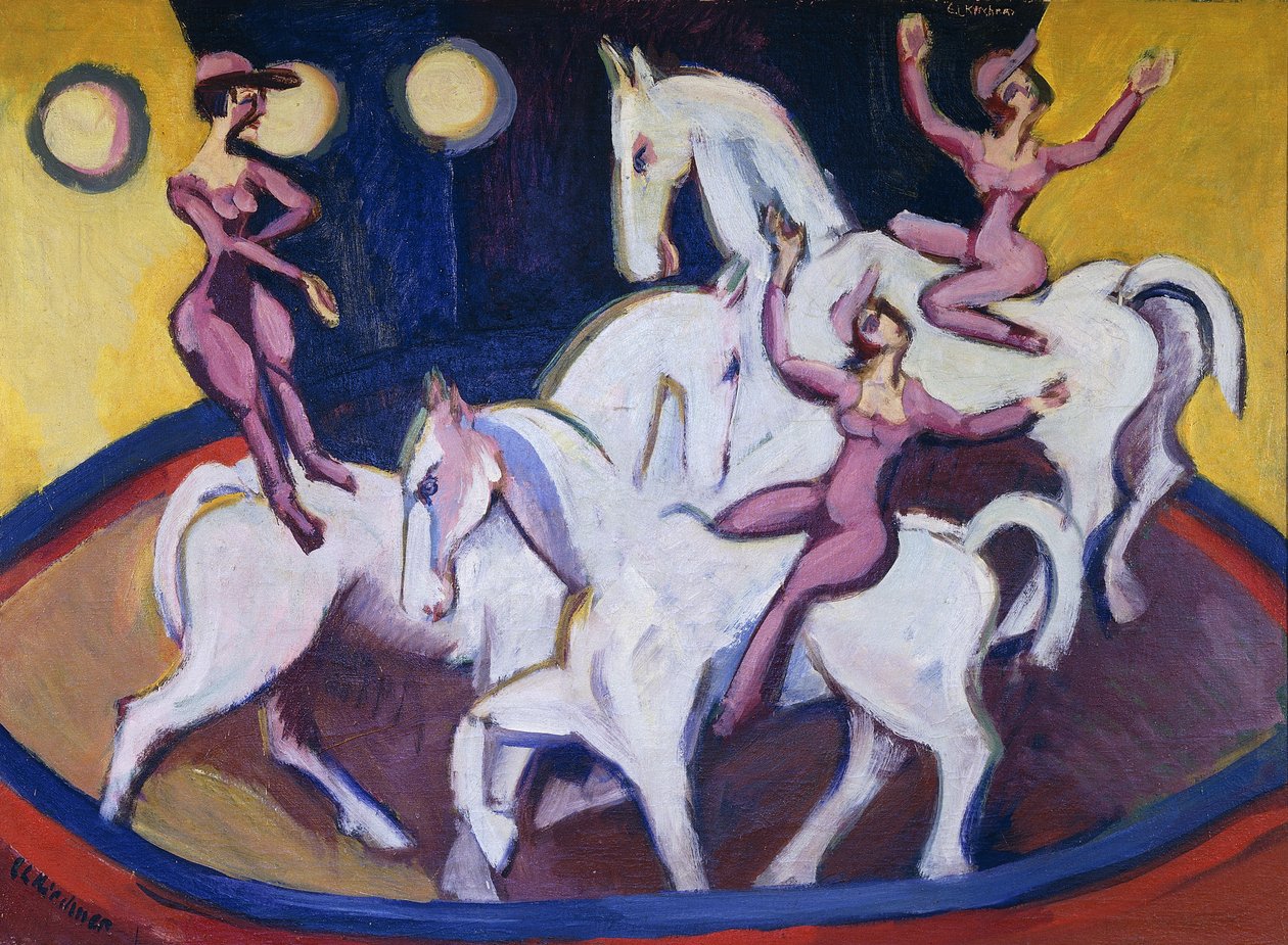 Jockeyakt, 1925 av Ernst Ludwig Kirchner