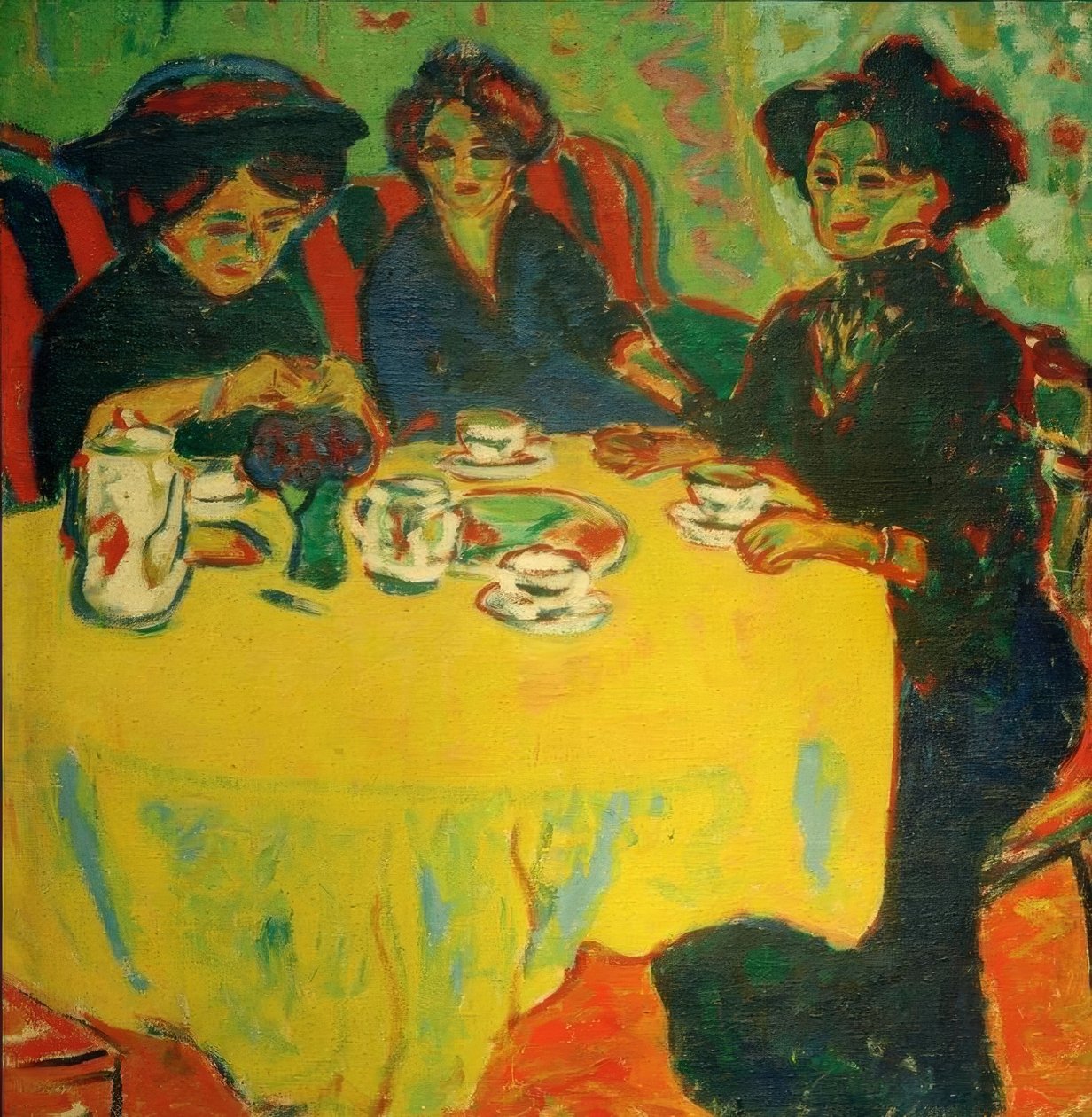 Kaffe bord av Ernst Ludwig Kirchner