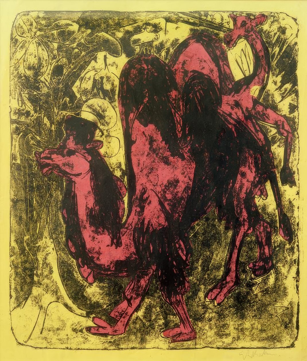Kamel och dromedar av Ernst Ludwig Kirchner