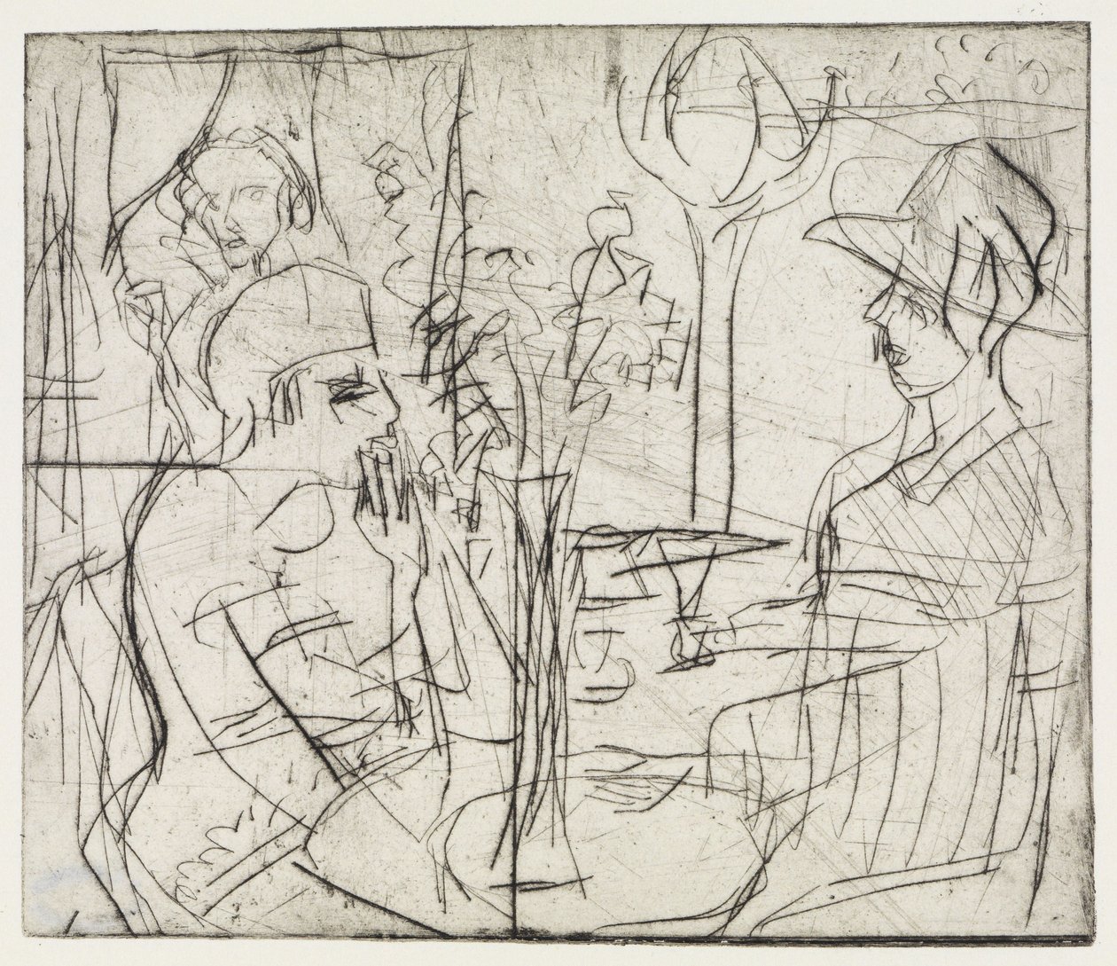 Grustag/På kaféet av Ernst Ludwig Kirchner