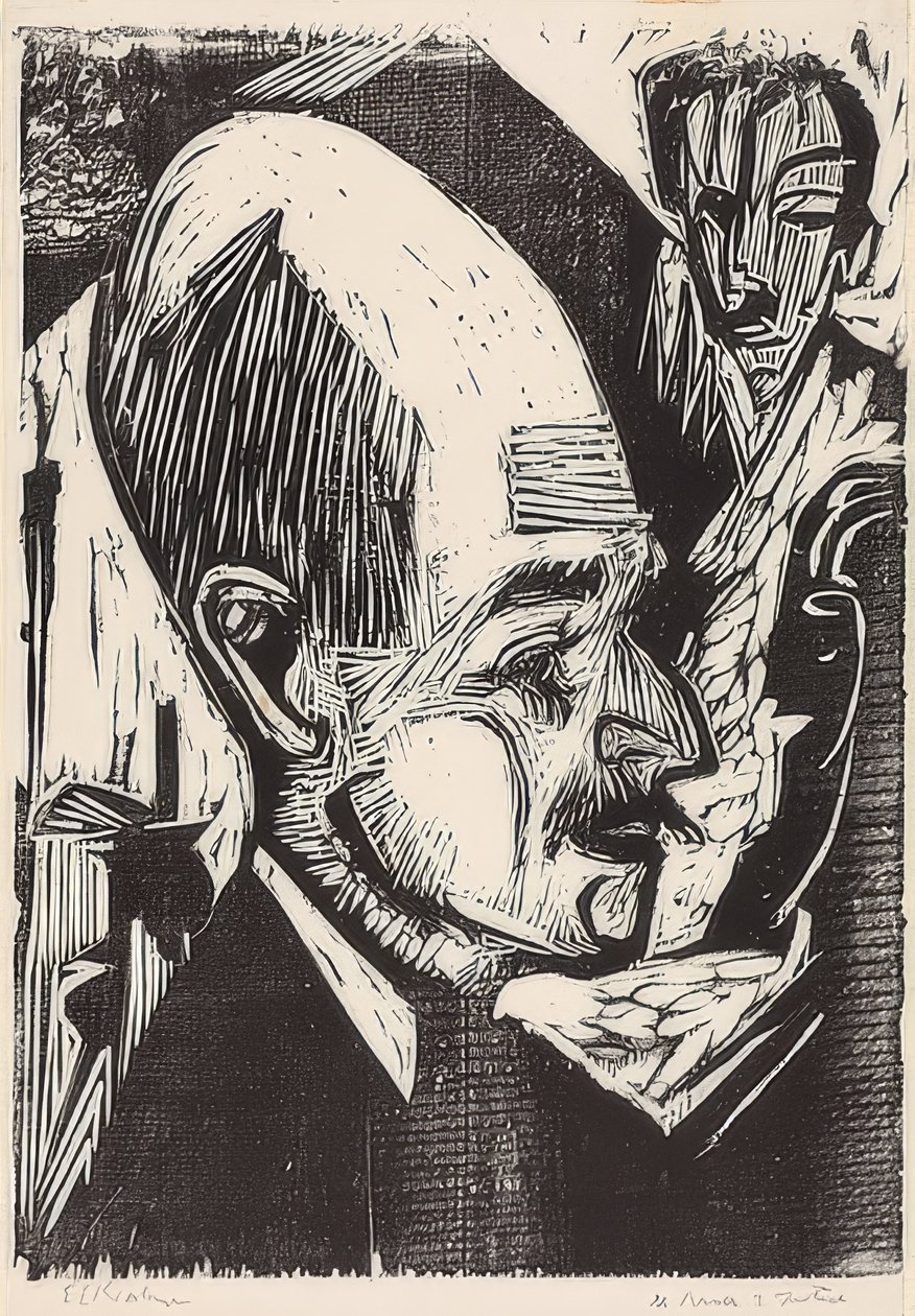 Chef Dr. Jordbrukare. 1921 av Ernst Ludwig Kirchner