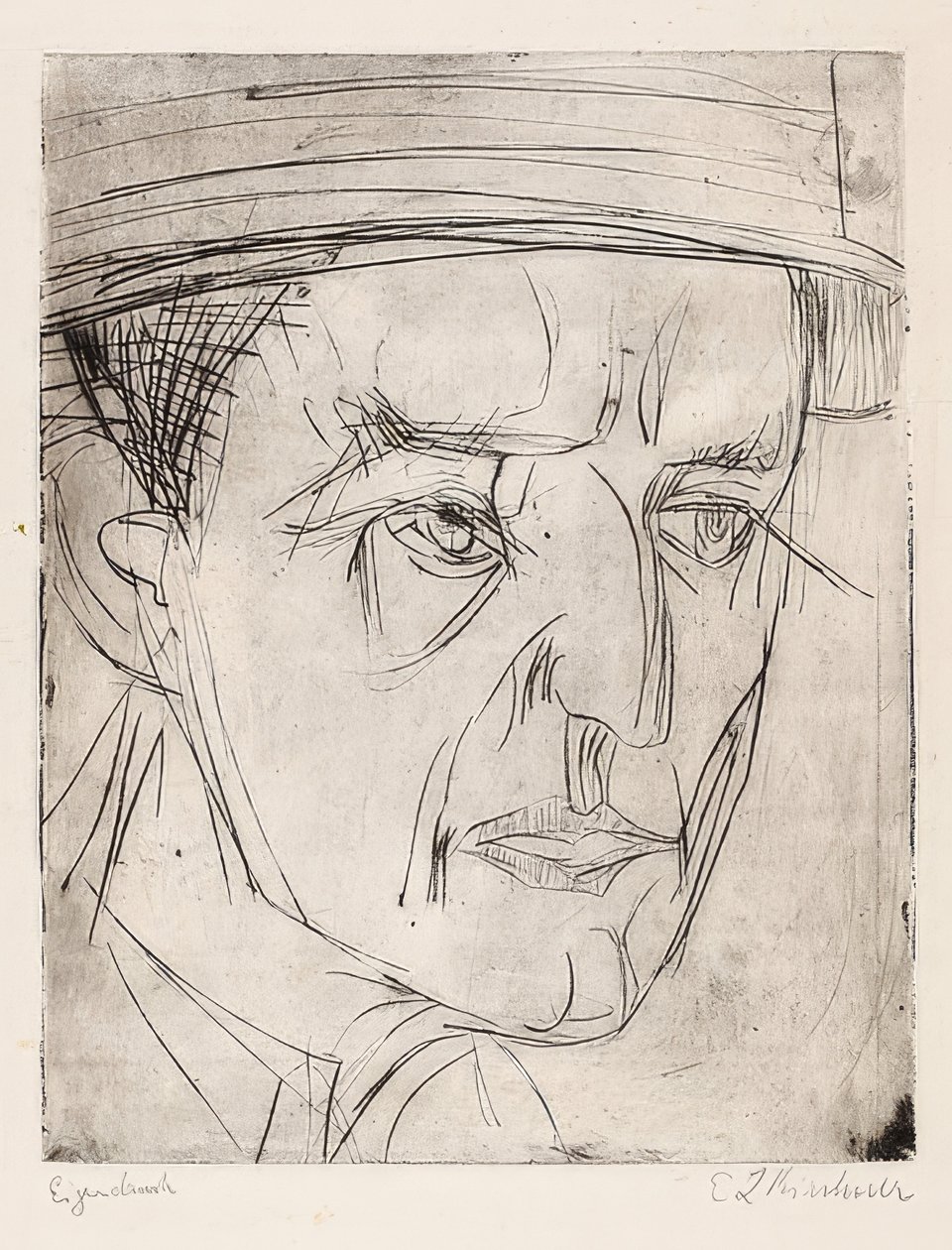 Chef Dr. Grisebach. 1920 av Ernst Ludwig Kirchner