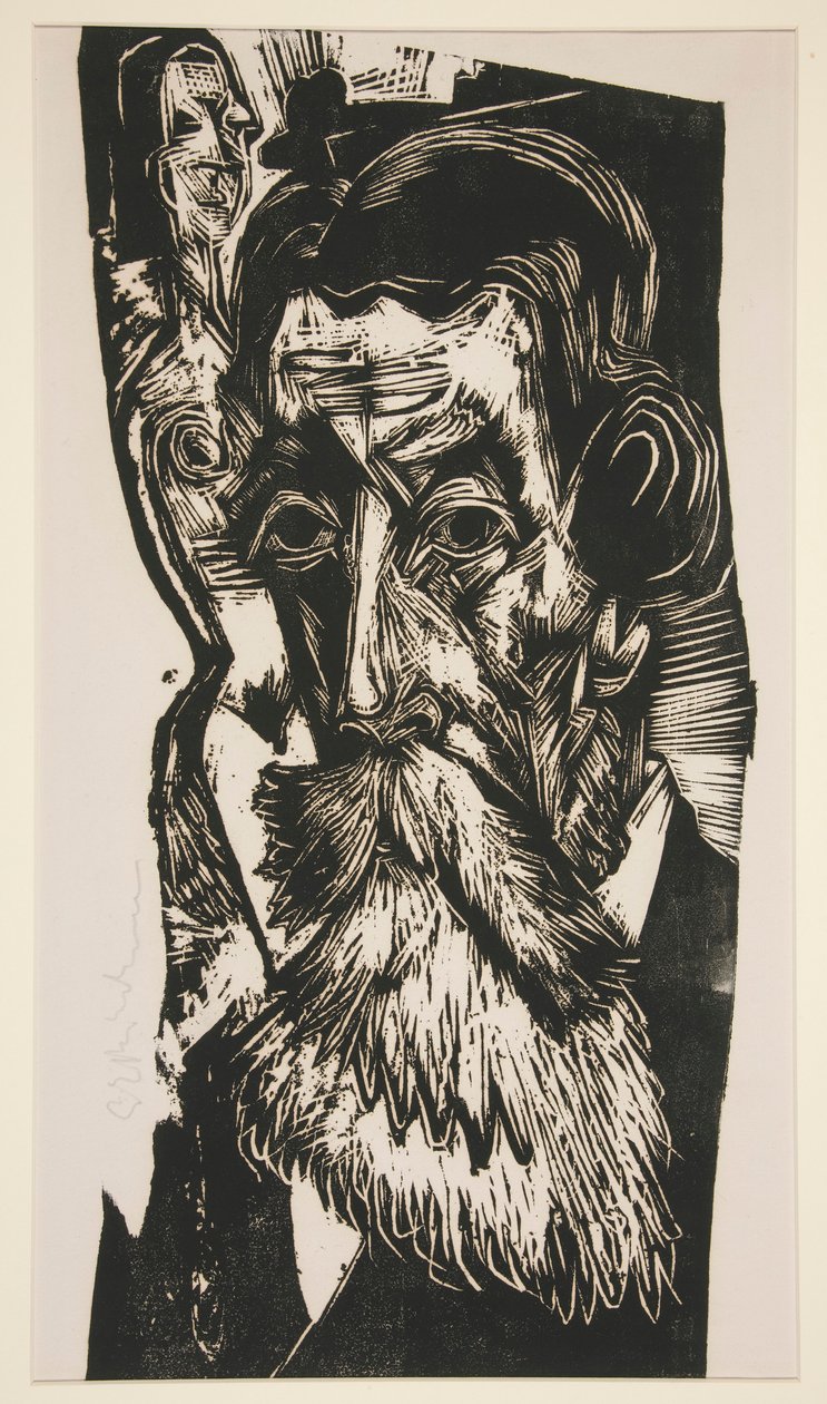 Kopf Ludwig Schames (Ludwig Schames の肖像)スウェーデン語 av Ernst Ludwig Kirchner