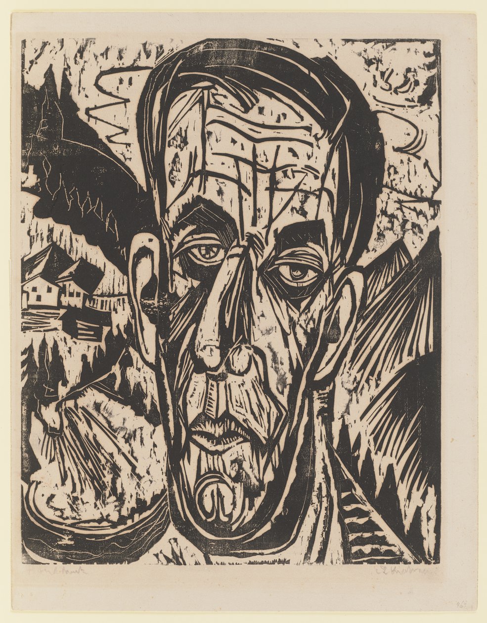 Kopf van de Velde, ljust. – Van de Velde mellan Bergen av Ernst Ludwig Kirchner