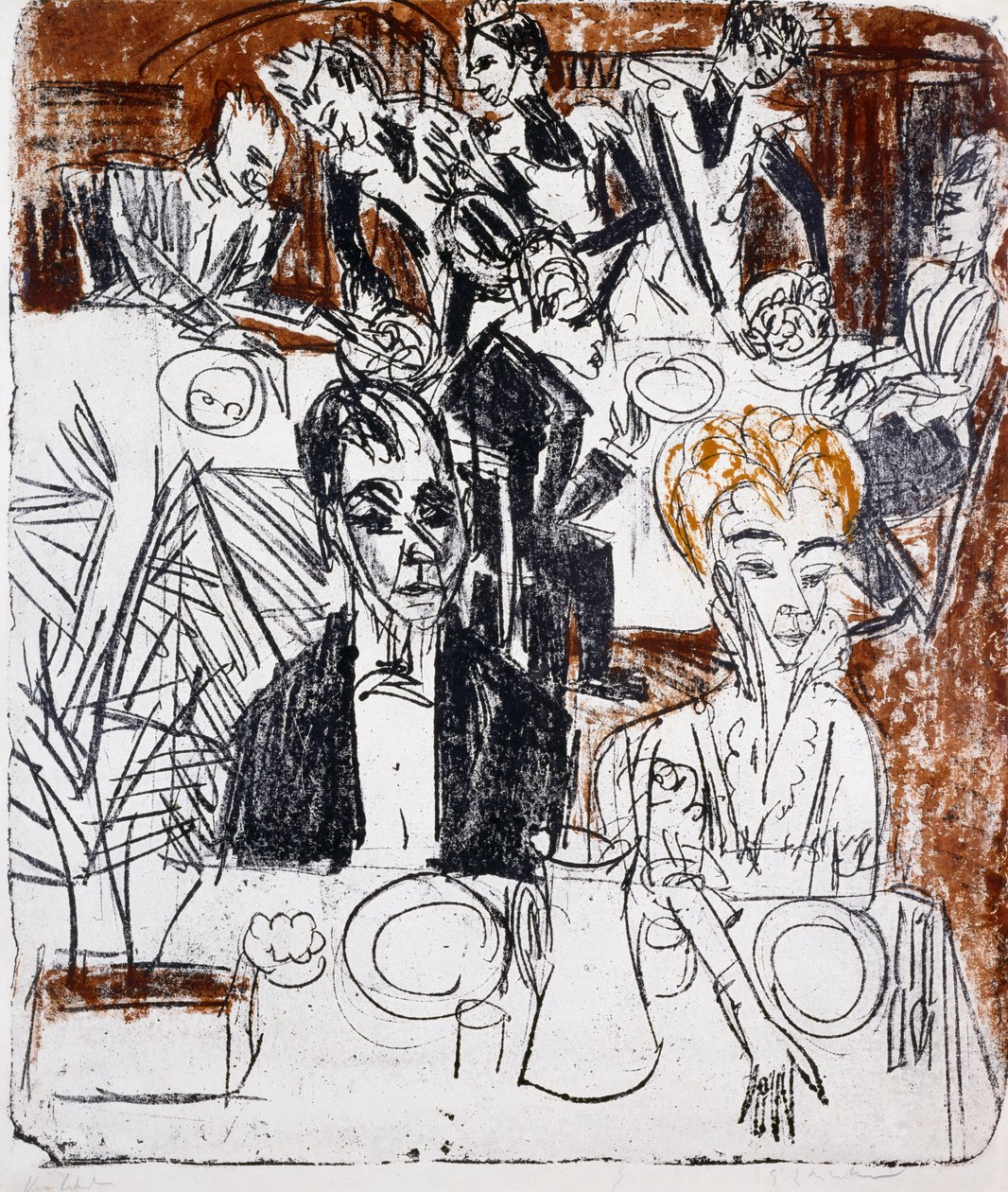Dukat bord av Ernst Ludwig Kirchner