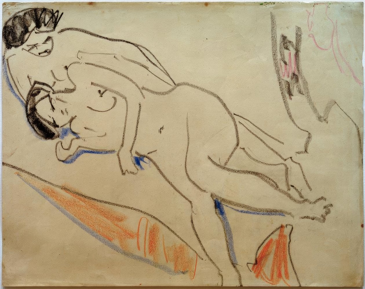 Liggande par av Ernst Ludwig Kirchner