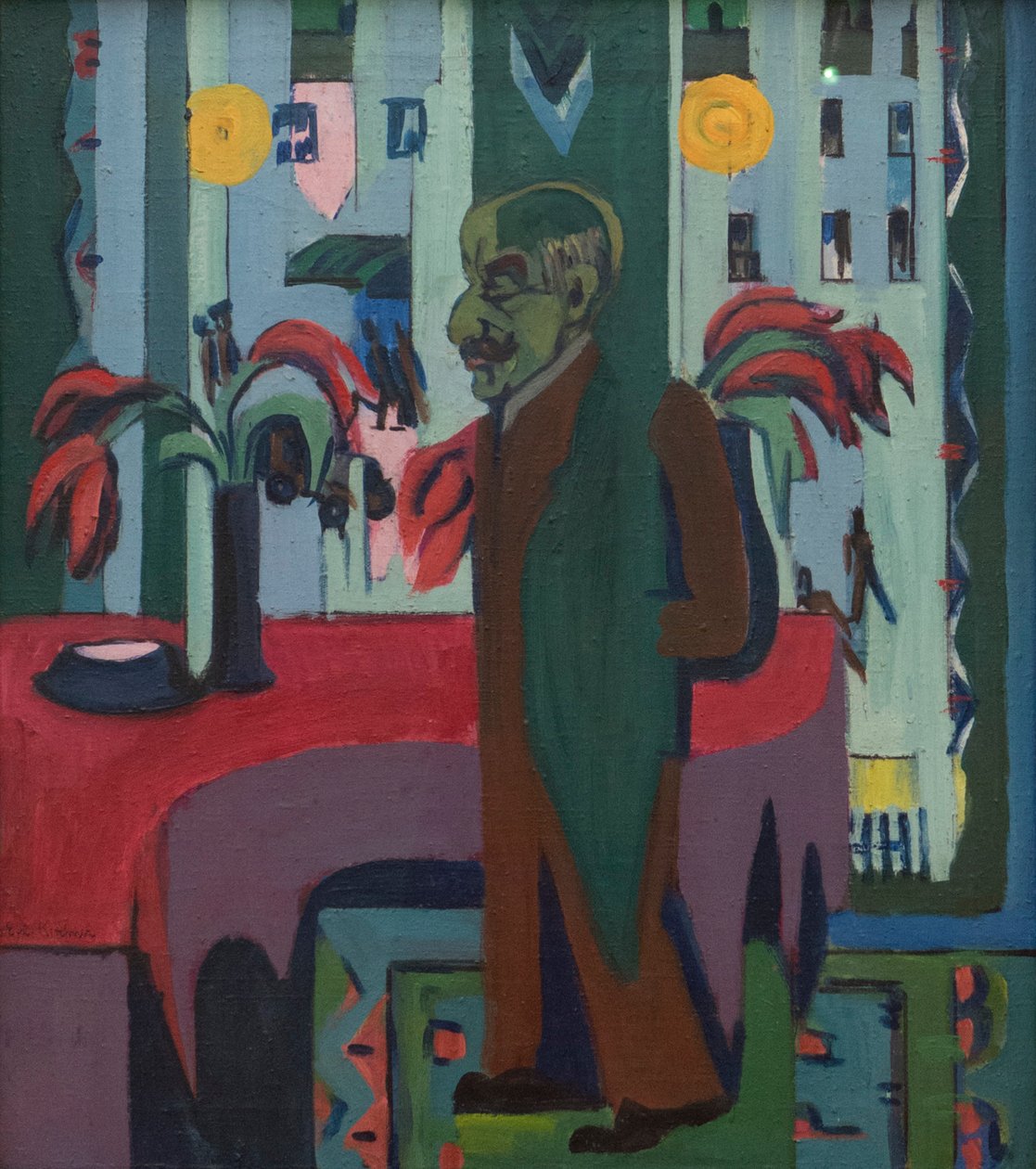 Max Liebermann i sin ateljé, 1926-1928. av Ernst Ludwig Kirchner