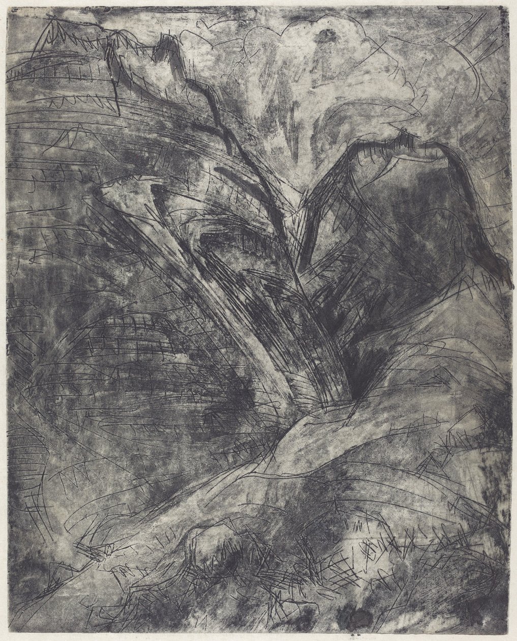 Berg (Berge) av Ernst Ludwig Kirchner