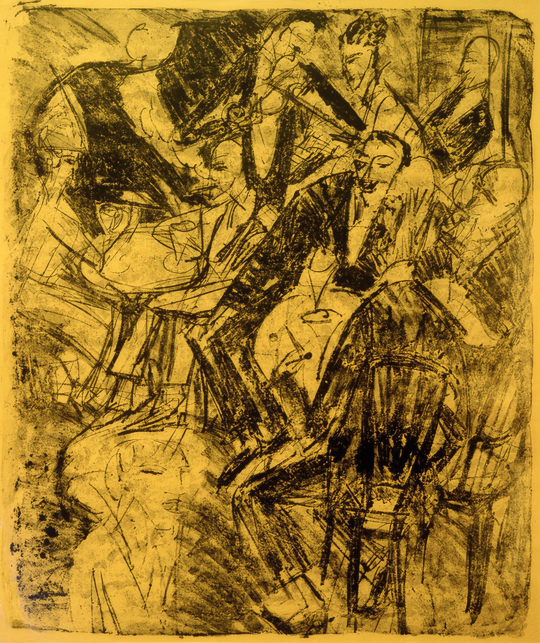 Musikrestaurang av Ernst Ludwig Kirchner