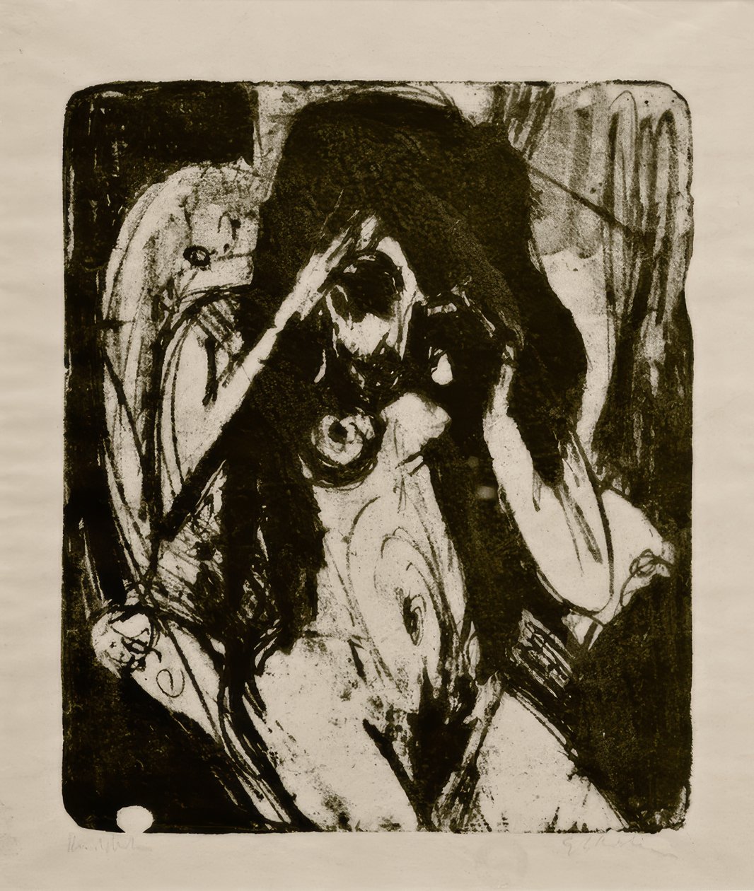 Naken kvinna i fåtöljen av Ernst Ludwig Kirchner